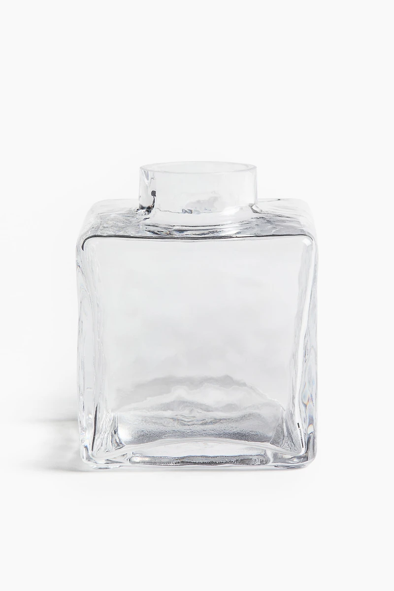 Soliflore en verre texturé