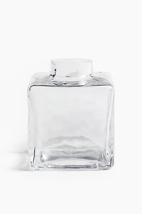 Soliflore en verre texturé