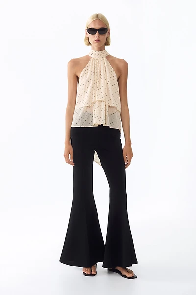 Tiered Tie-Detail Top