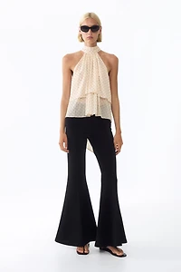 Tiered Tie-Detail Top