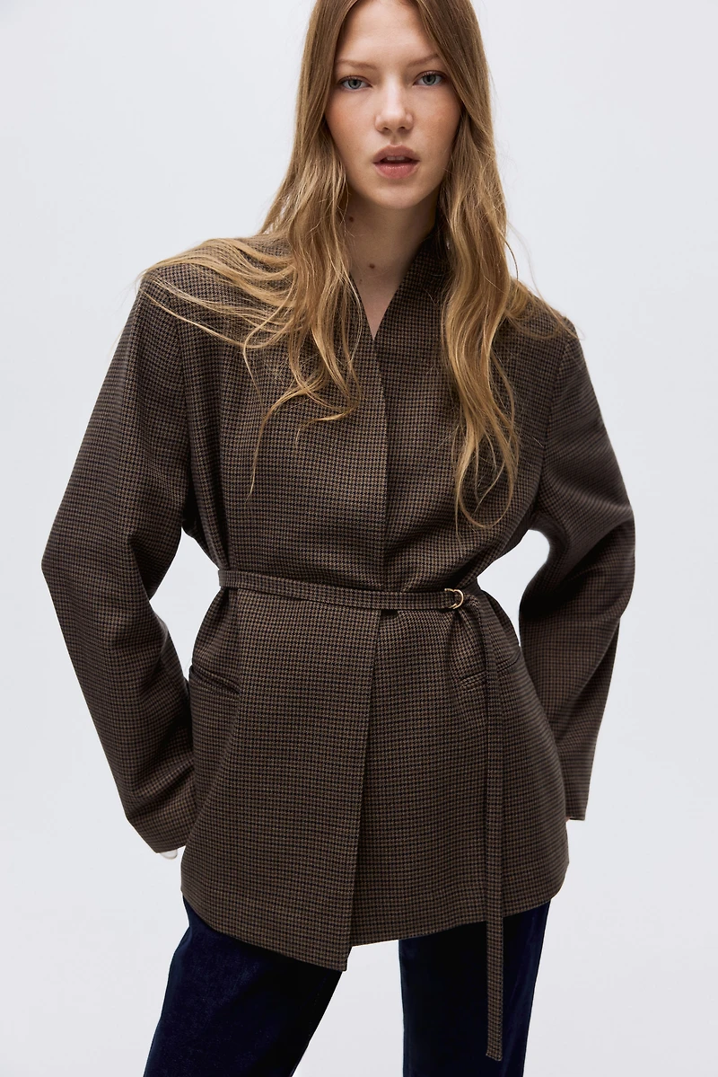 Veston avec ceinture