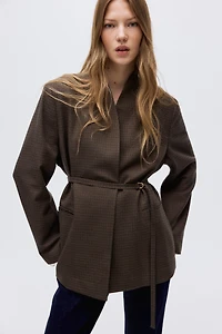 Veston avec ceinture