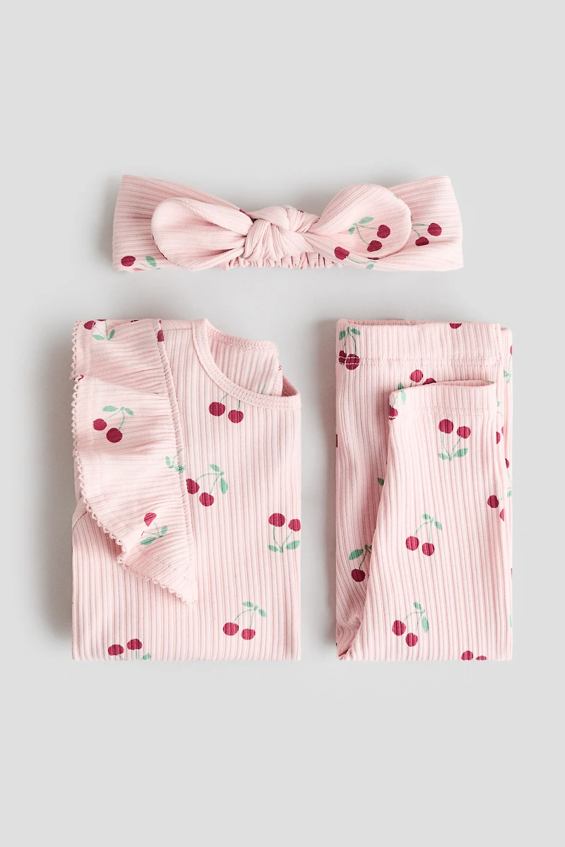 3-Piece Printed Cotton Set