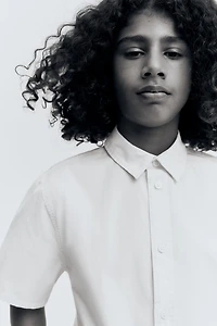 Short-Sleeved Cotton Shirt