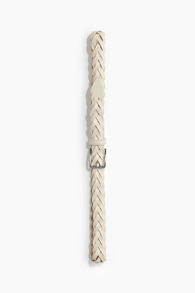 Ceinture en cuir tressé