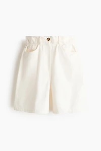 Paper-Bag Bermuda Shorts