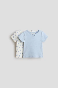 Lot de 2 hauts en coton