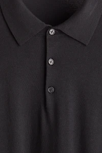 Regular-Fit Fine-Knit Polo Shirt