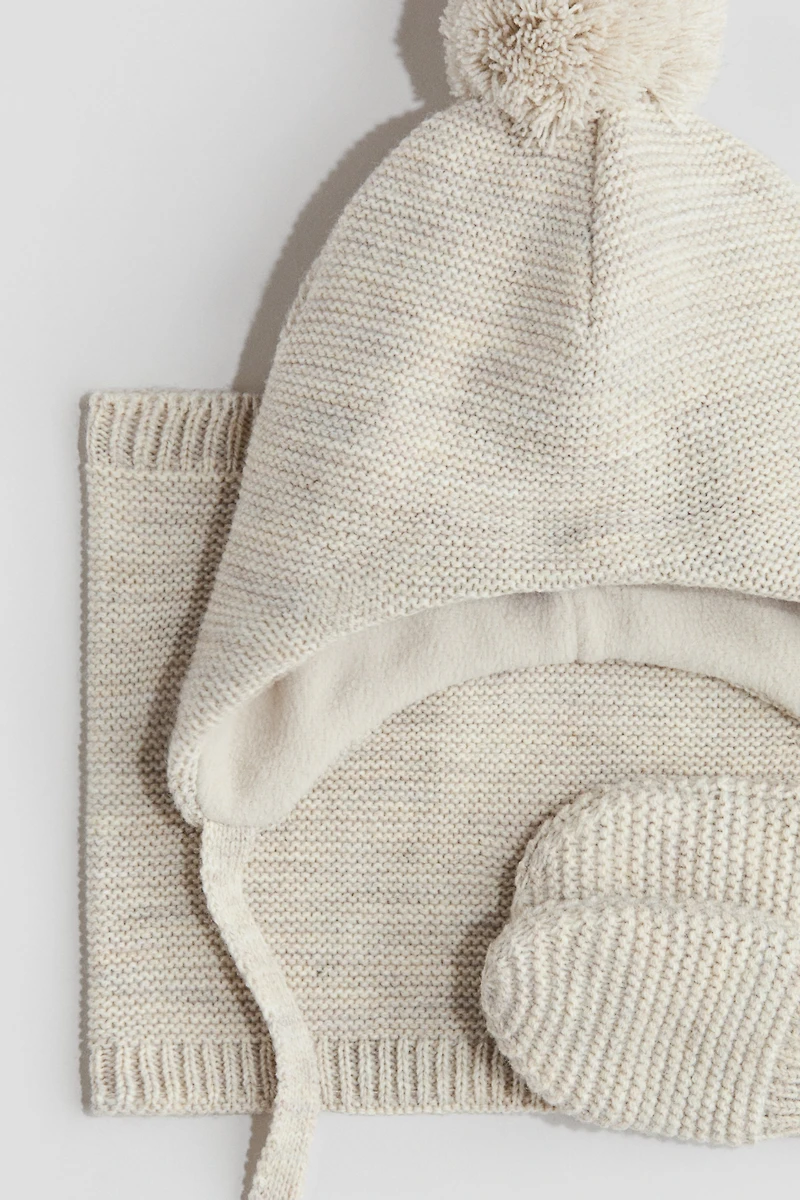 Ensemble 3 pièces en maille