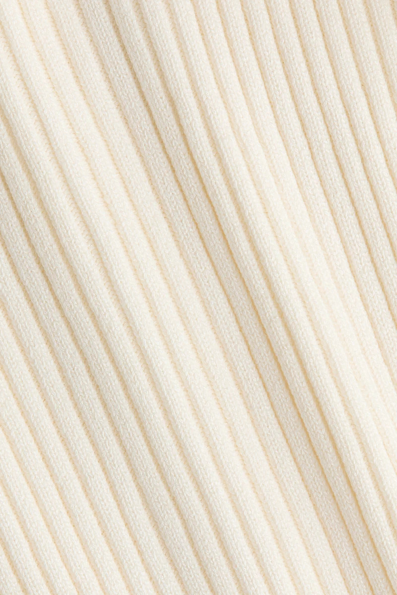 Gilet en tricot côtelé avec dentelle