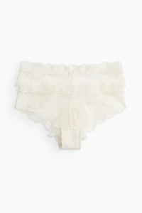 Lot de 2 culottes Hipster en dentelle