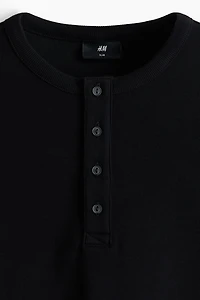 Slim-Fit Henley Shirt