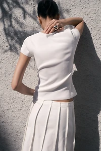 T-shirt en fin tricot