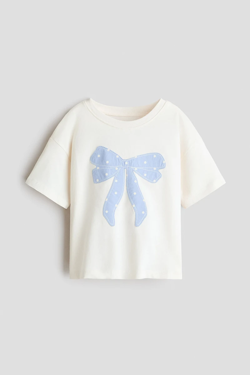 Appliquéd Cotton T-Shirt