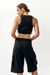 Barrel-Leg Convertible Pants