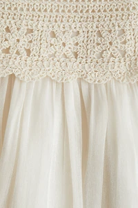 Crochet-Look Dress
