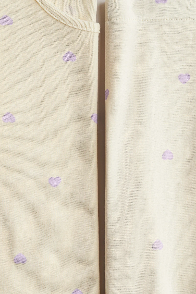 Snug Fit Printed Cotton Pajamas