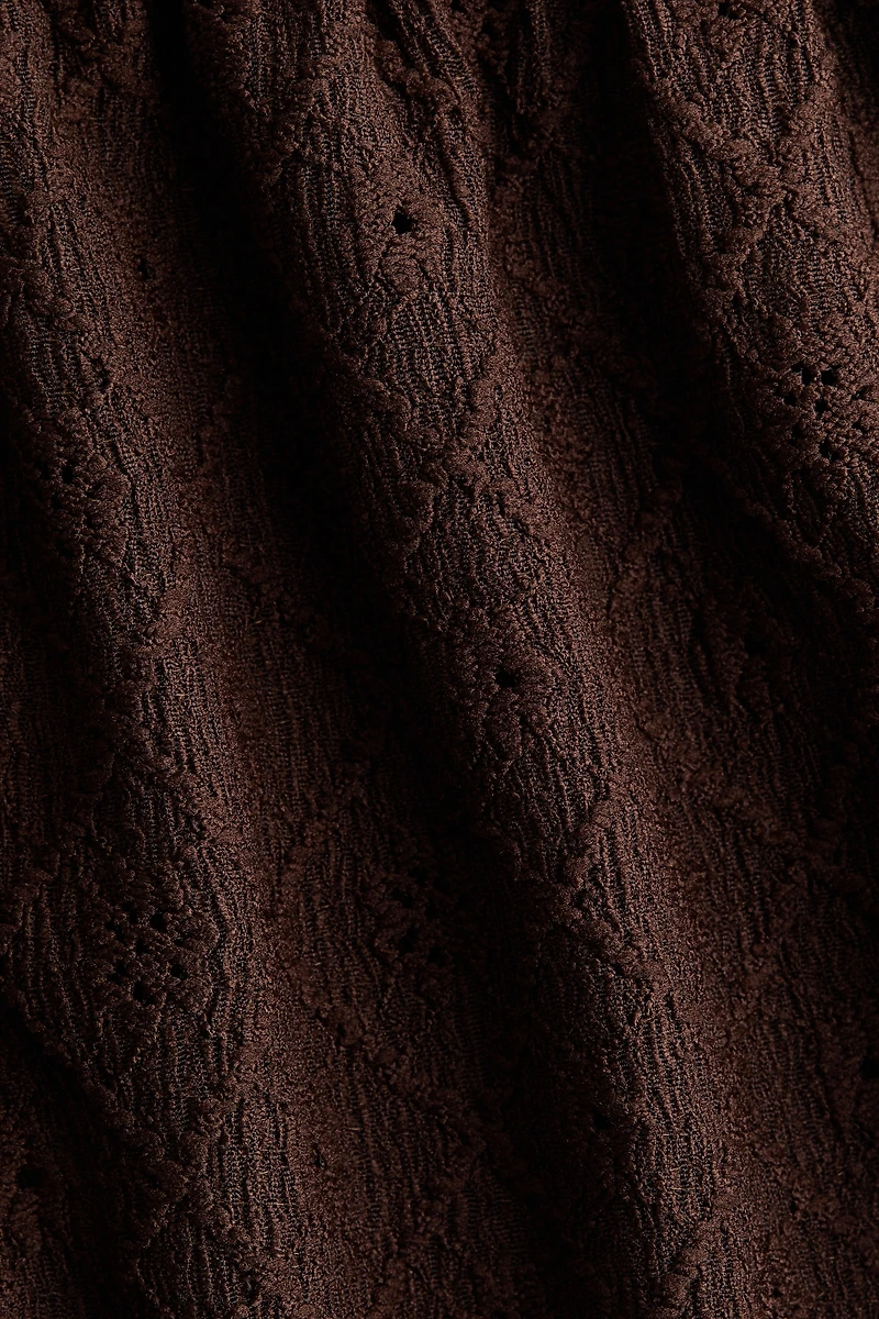 Blouse en jersey pointelle