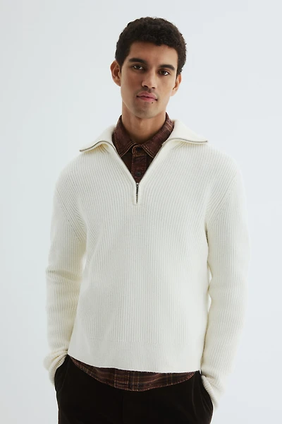 Regular-Fit Half-Zip Sweater