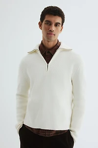 Regular-Fit Half-Zip Sweater