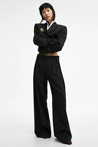 Wool-Blend Dress Pants