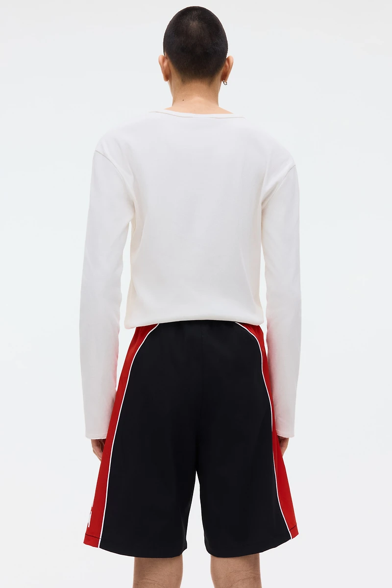 Loose-Fit Printed Shorts