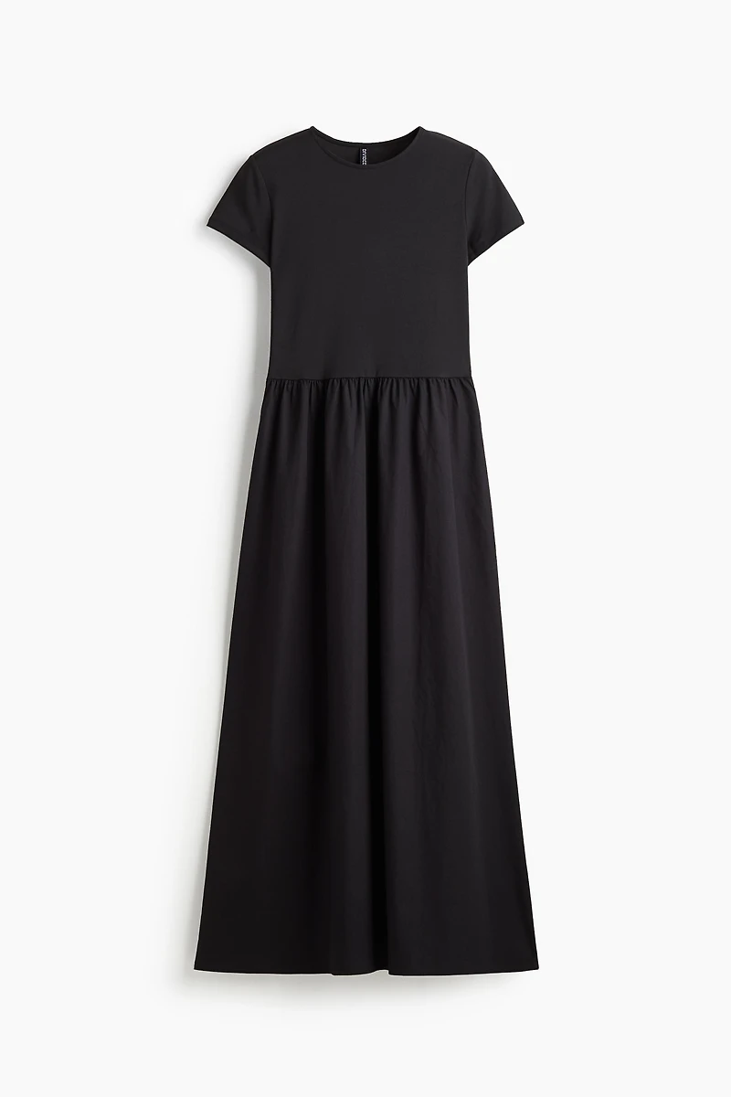 Short-Sleeved Maxi Dress