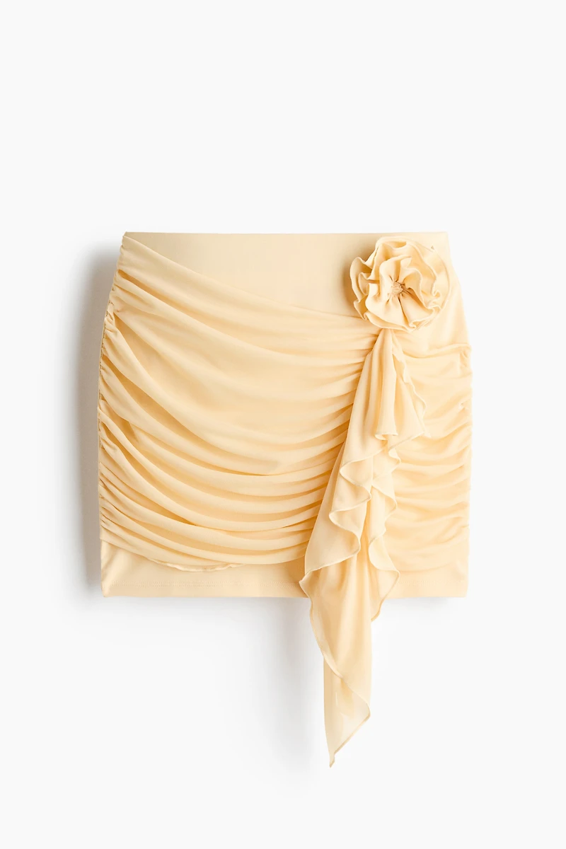Flower-Detail Mini Skirt