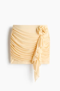 Flower-Detail Mini Skirt