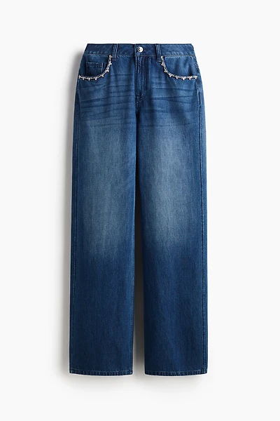 Jean ample taille haute