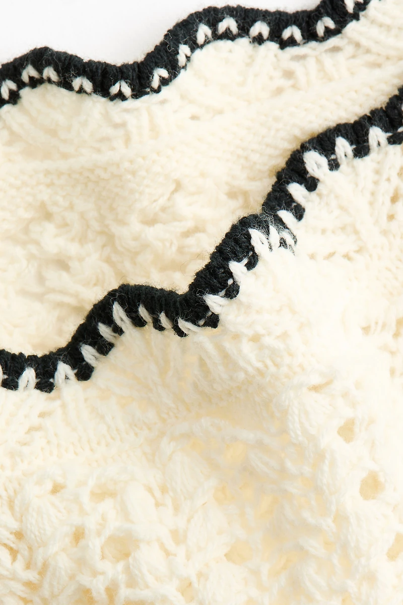 Jupe de plage à l'aspect crochet