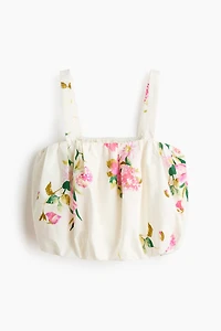 Bubble-Hem Crop Top