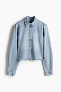 Chemise courte en denim
