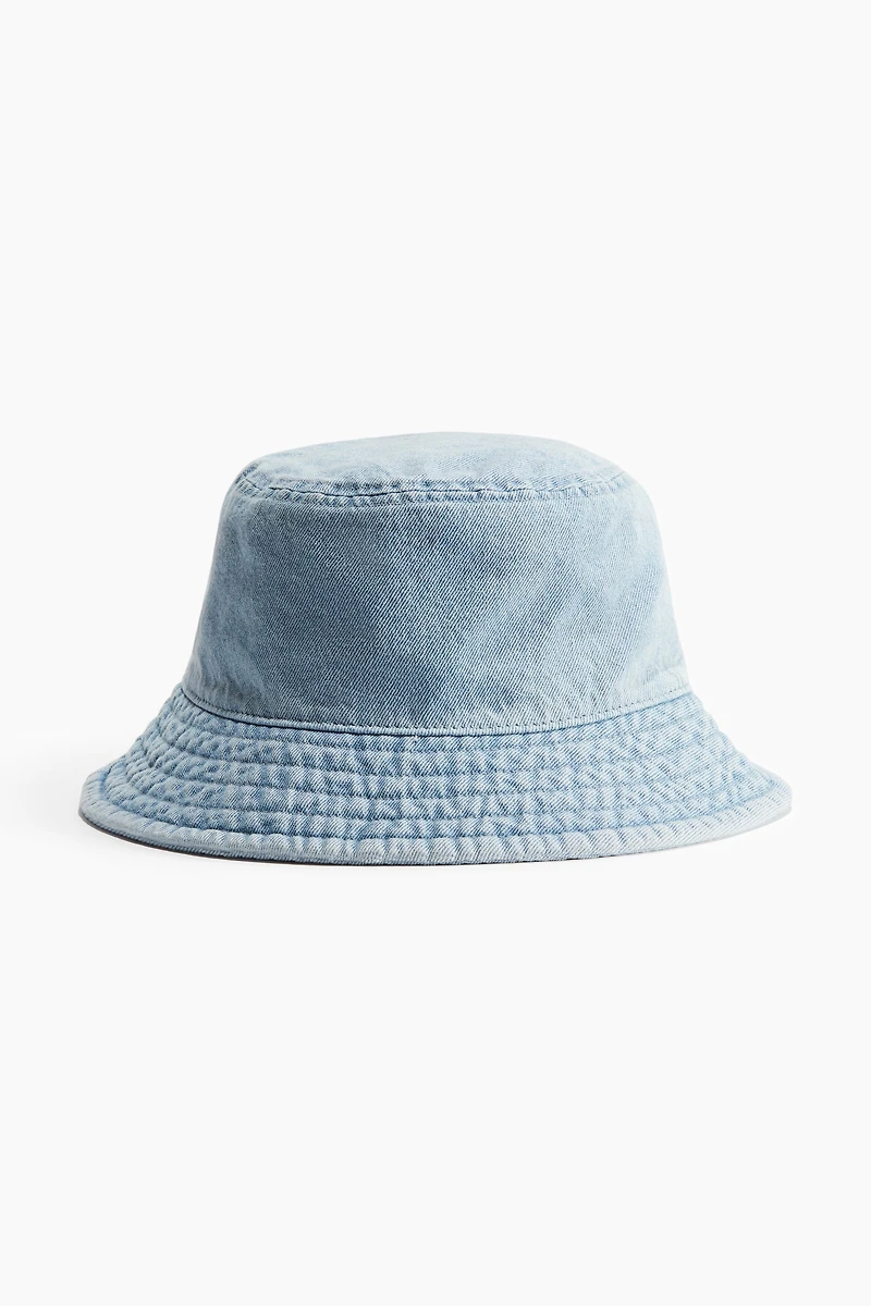 Chapeau en denim de coton