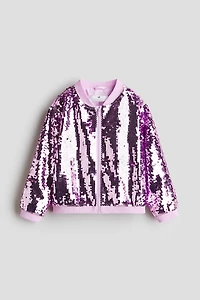 Sequined Bomber Jacket