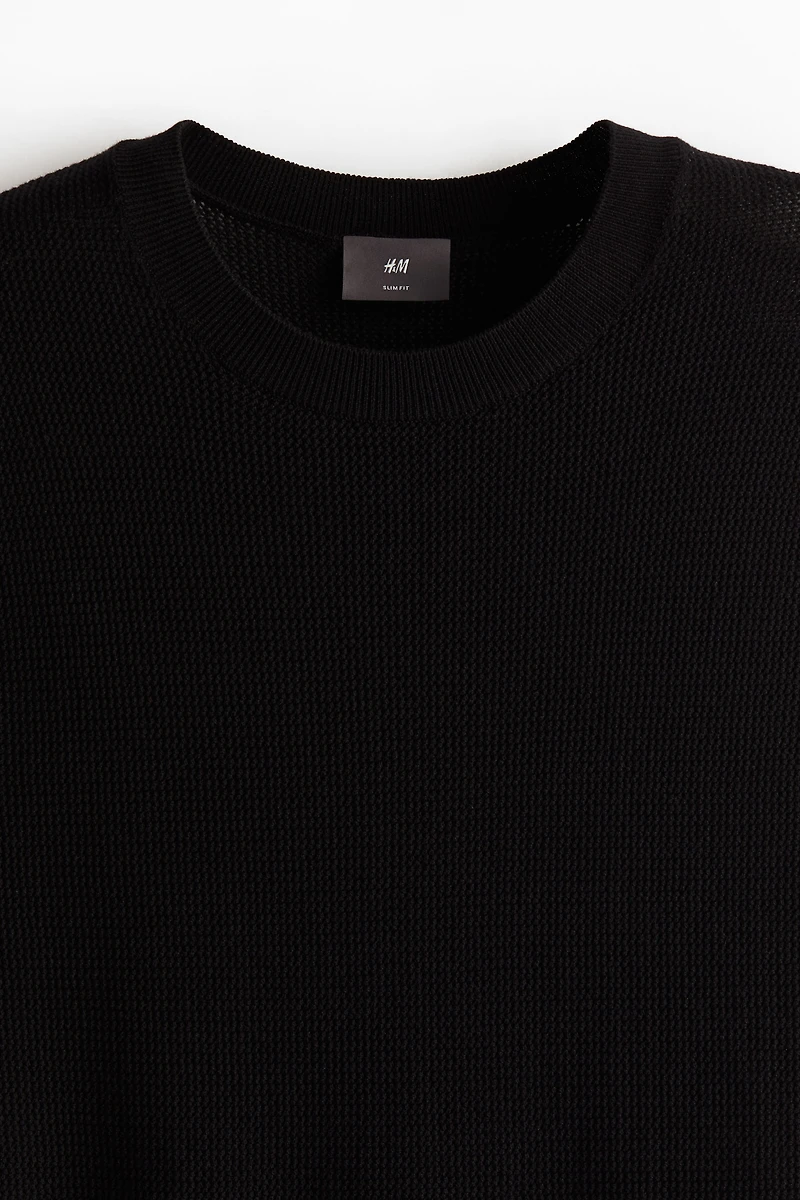 Slim Fit Woven T-shirt