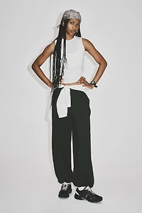 Relaxed-Fit Nylon Sports Track Pants