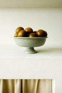 Footed Stoneware Serving Bowl