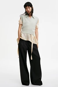 Alpaca-Blend Sweater Vest