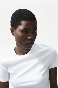 Fitted Cotton-Blend T-Shirt