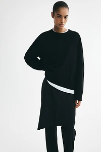 Chandail en tricot fin de laine cachemire