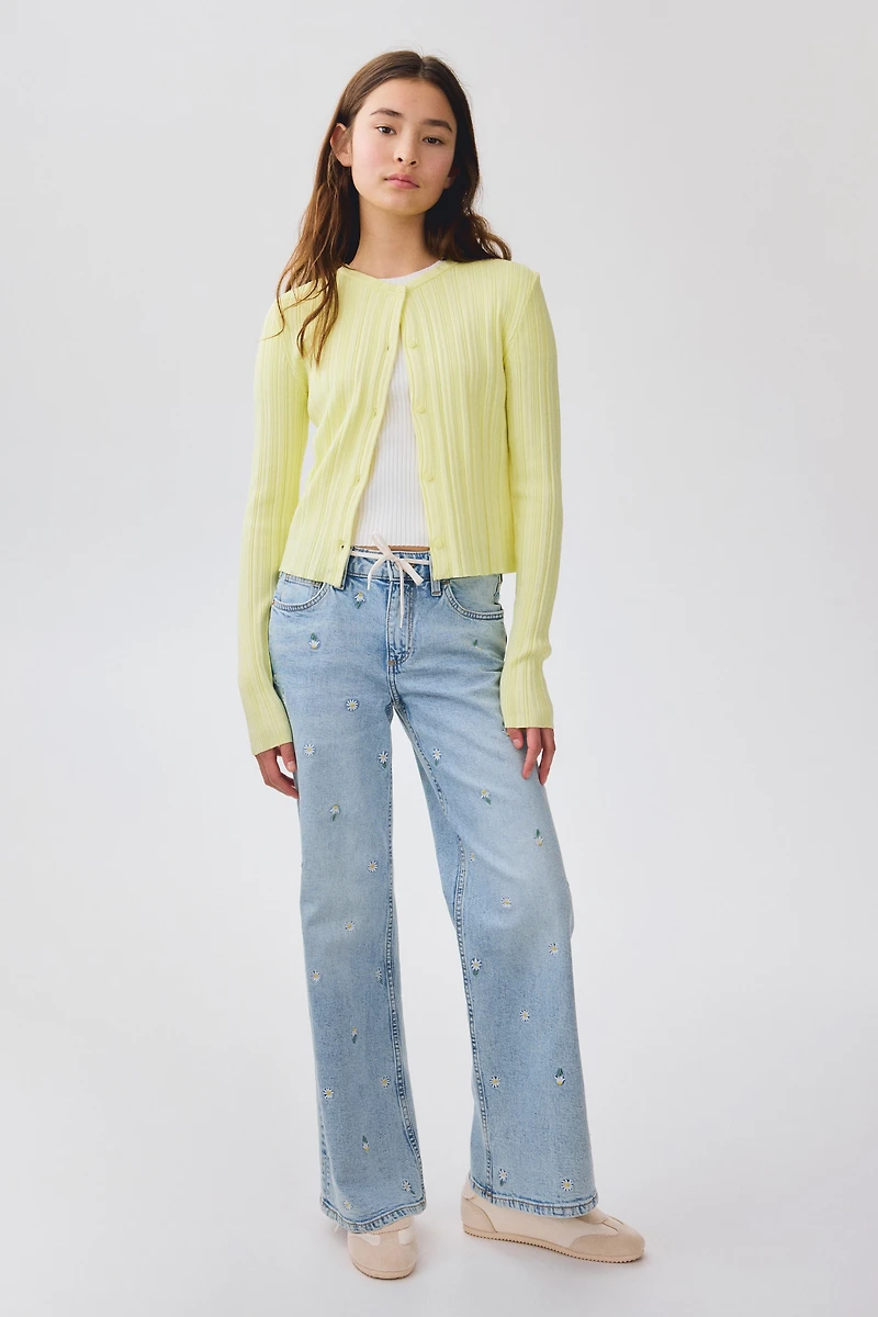 Rib-Knit Cardigan