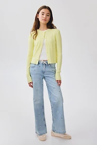 Rib-Knit Cardigan