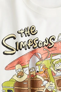 Cotton T-Shirt with Printed Motif