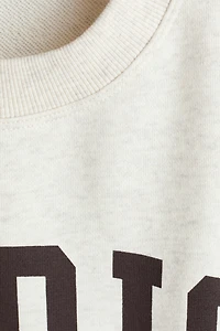 Sweatshirt with Printed Motif