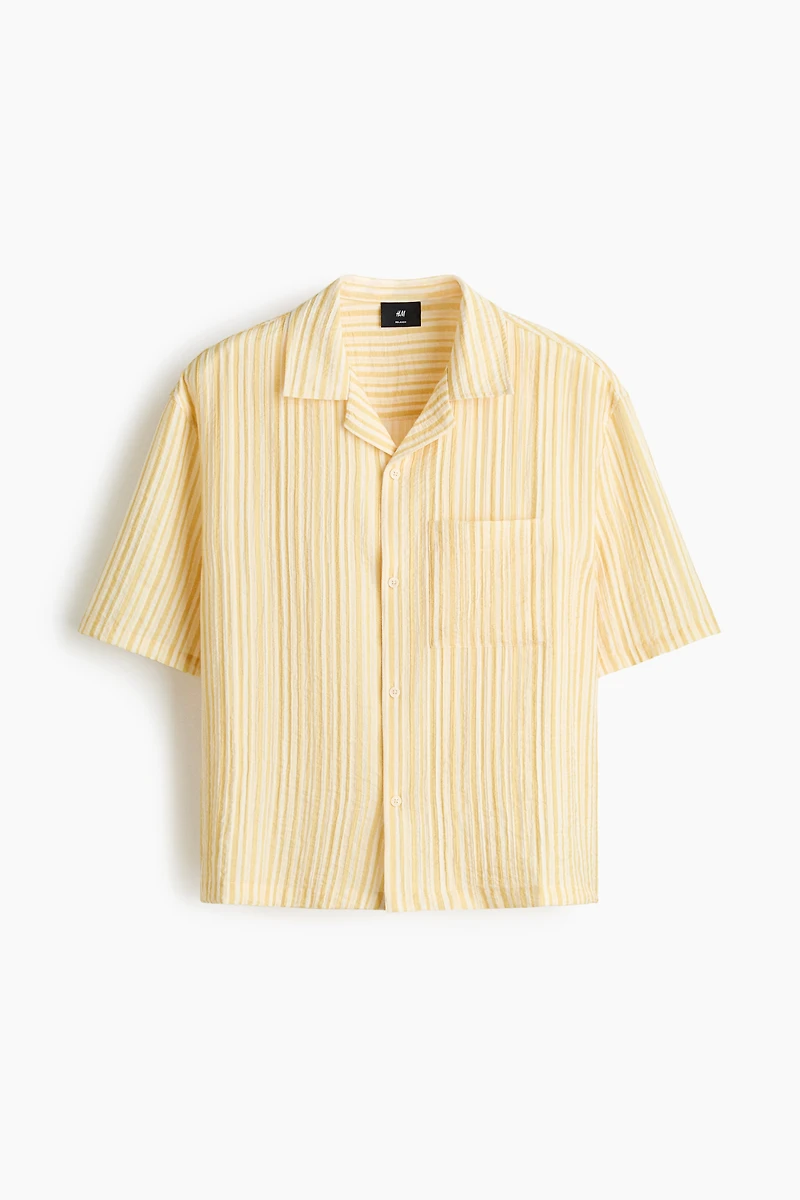 Chemise décontractée à col cubain