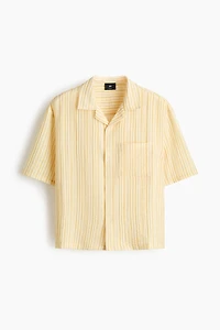 Chemise décontractée à col cubain