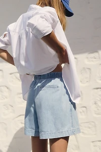 Denim Pull-On Shorts