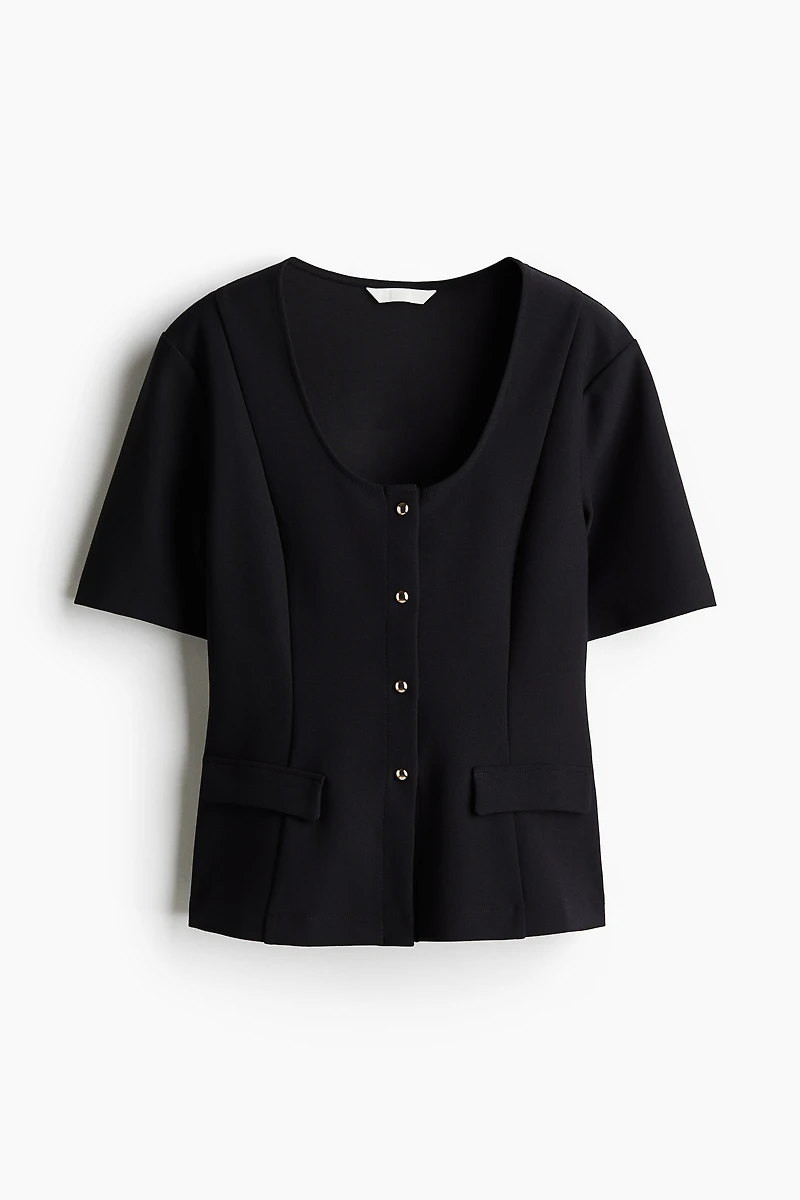 Short-Sleeved Cardigan