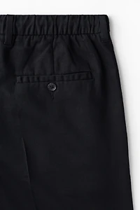 Loose-Fit Linen-Blend Pants